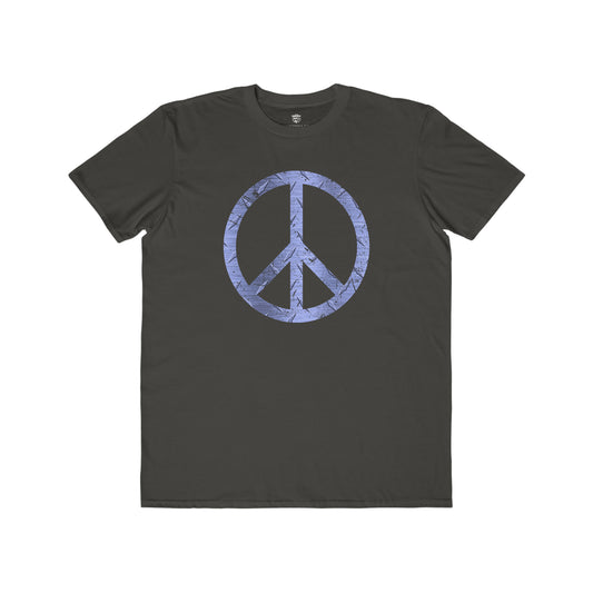 Men's T-Shirt Blue Steel Peace Sign