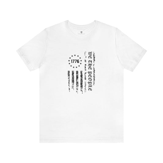 We The People American Flag T-Shirt White