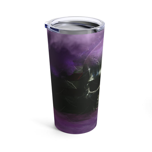 20oz Tumbler American Flag Skull