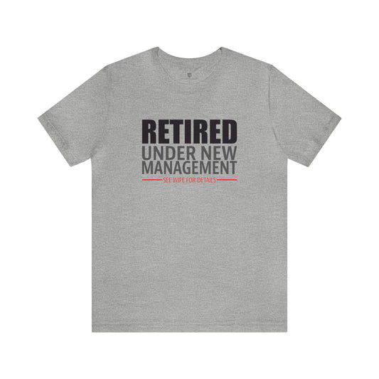 Funny Retirement Graphic Tee Grey
