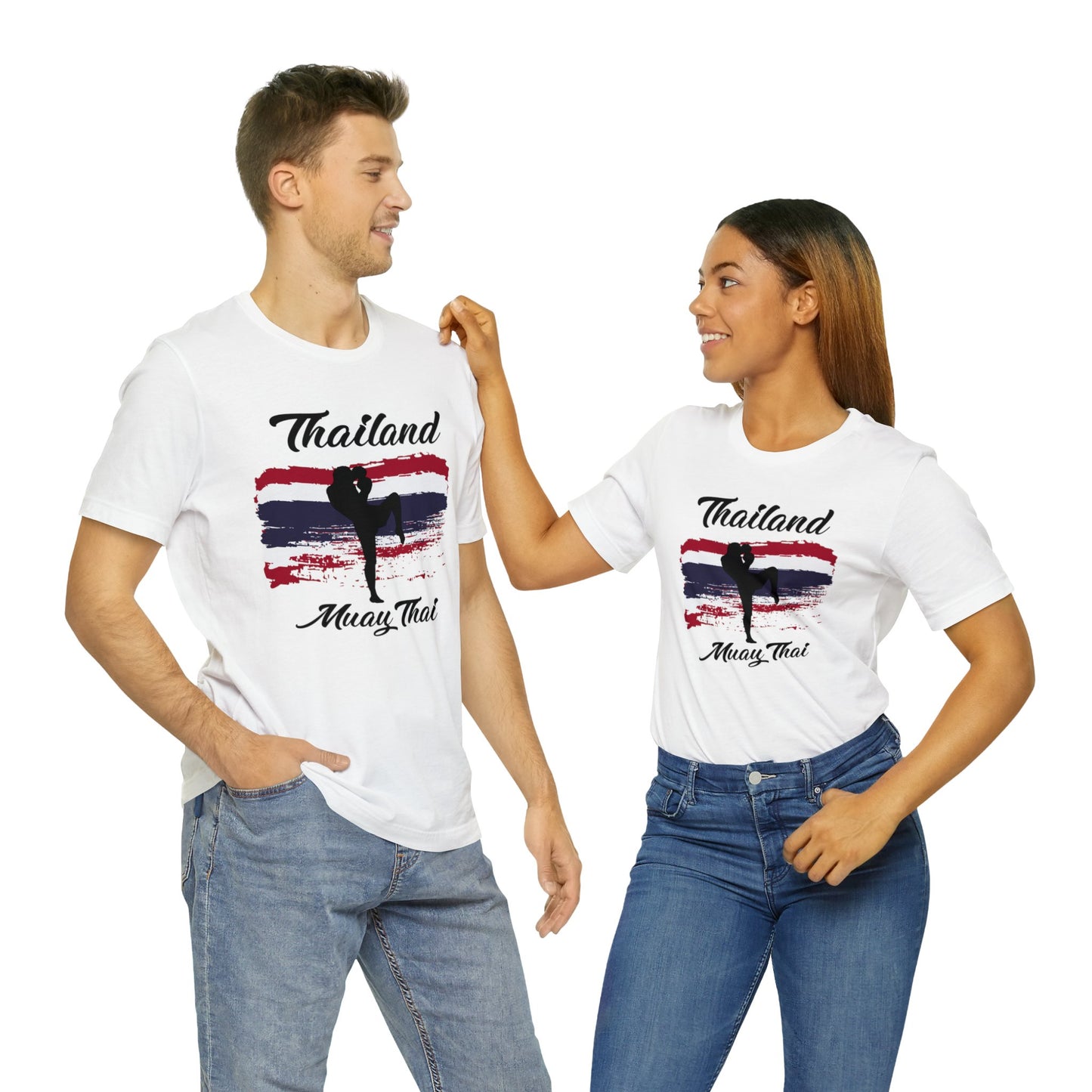 Thailand Muay Thai Unisex Graphic Tee White