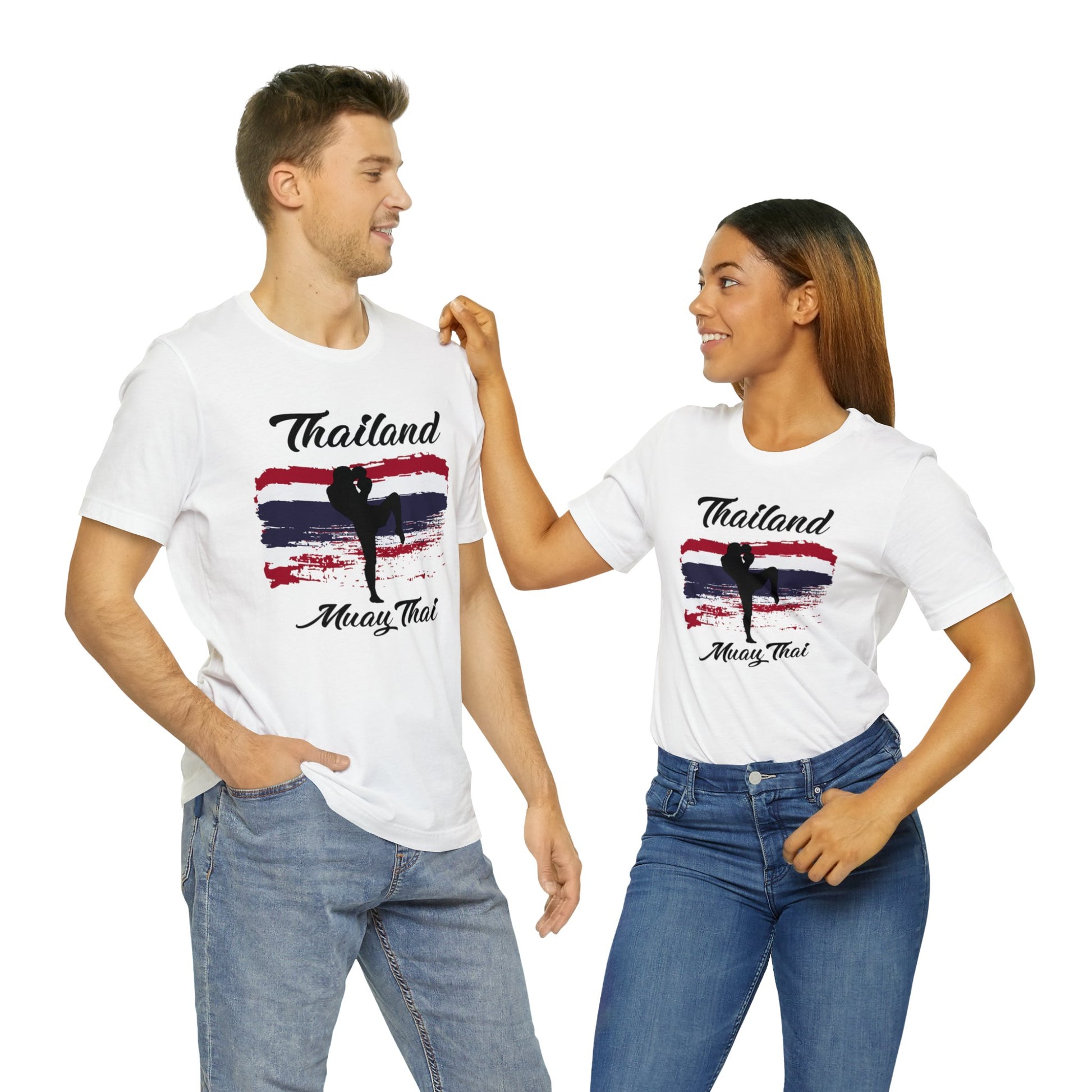 Thailand Muay Thai Unisex Graphic Tee White