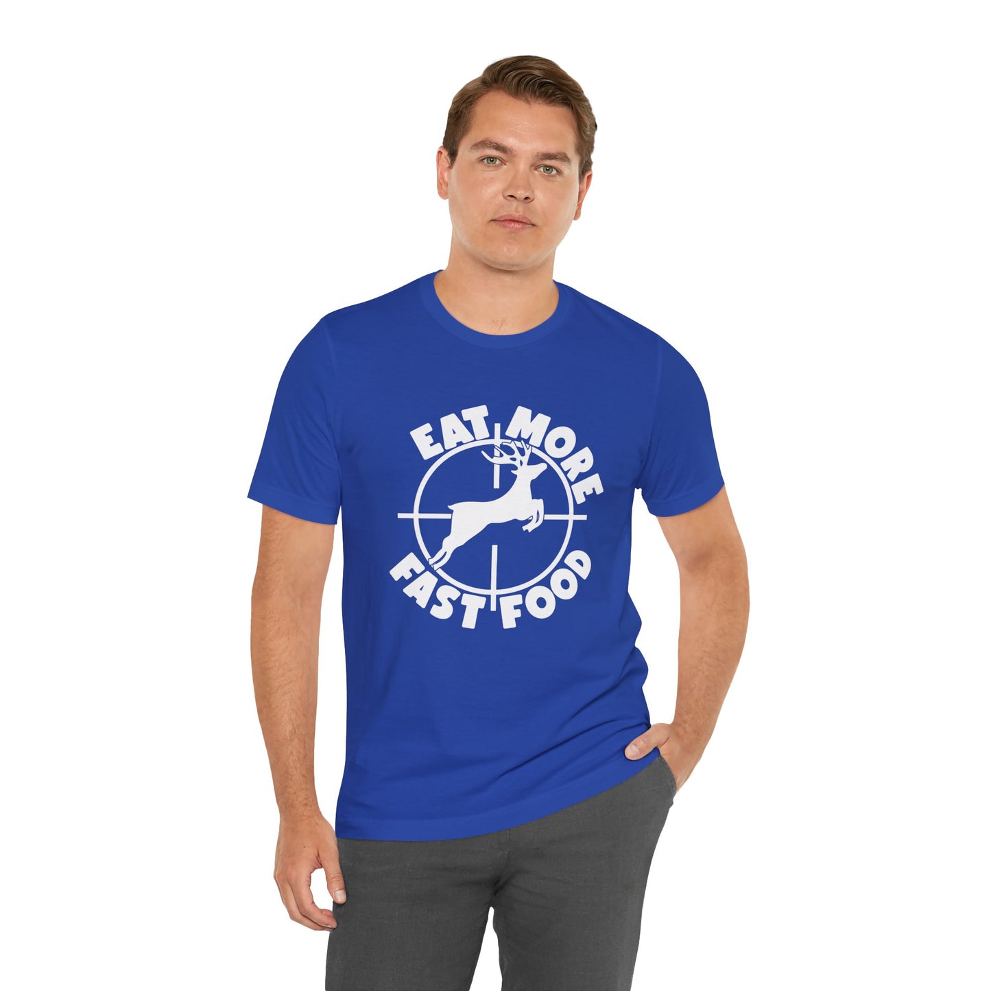 Funny Unisex T-Shirt Hunting Deer Blue