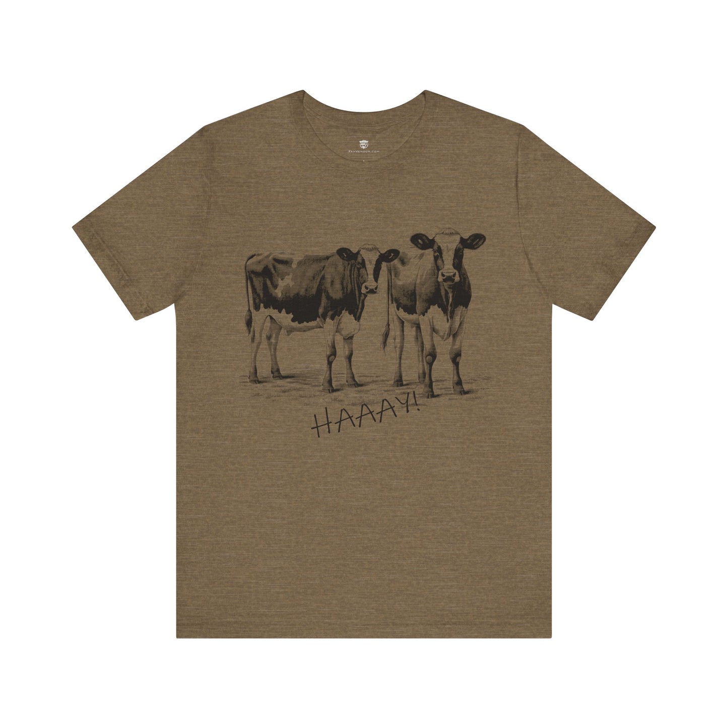 Funny Unisex T-Shirt Farm Cows Green