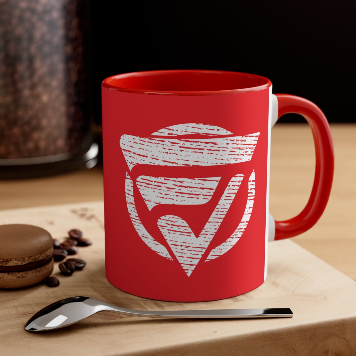 Accent Coffee Mug Logo Fan Vendor Red