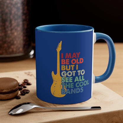 Accent Coffee Mug Funny Guitar Music Blue