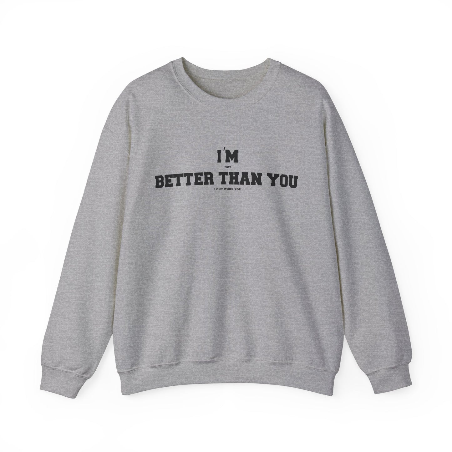 Unisex Motivational Sweatshirt Grey