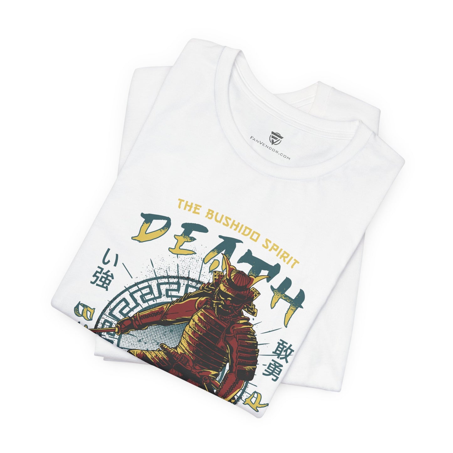 Unisex T-Shirt Samurai Japanese White