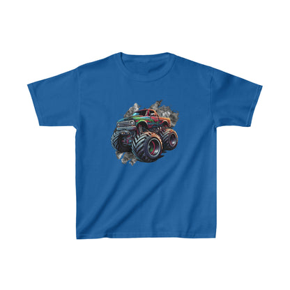 Kids Unisex T-Shirt Cool Monster Truck Blue