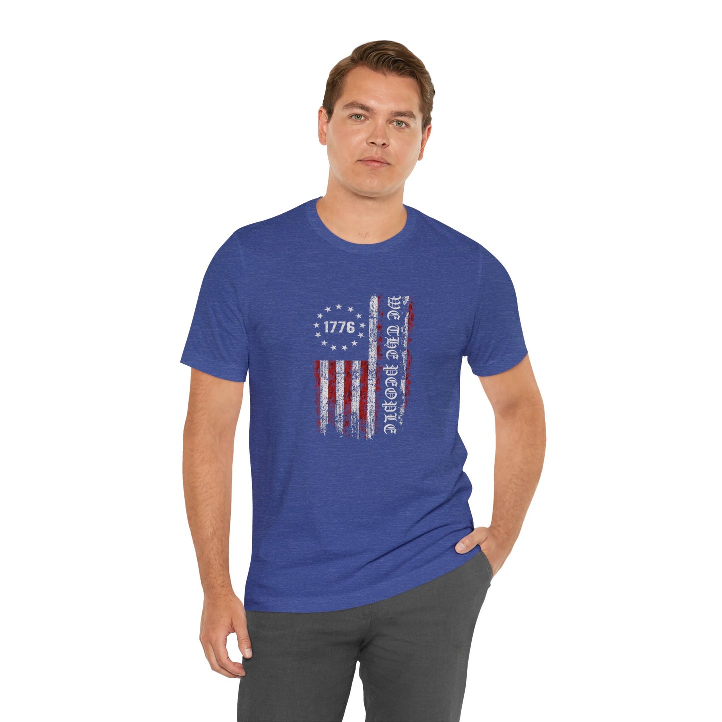 We The People American Flag Tee Blue