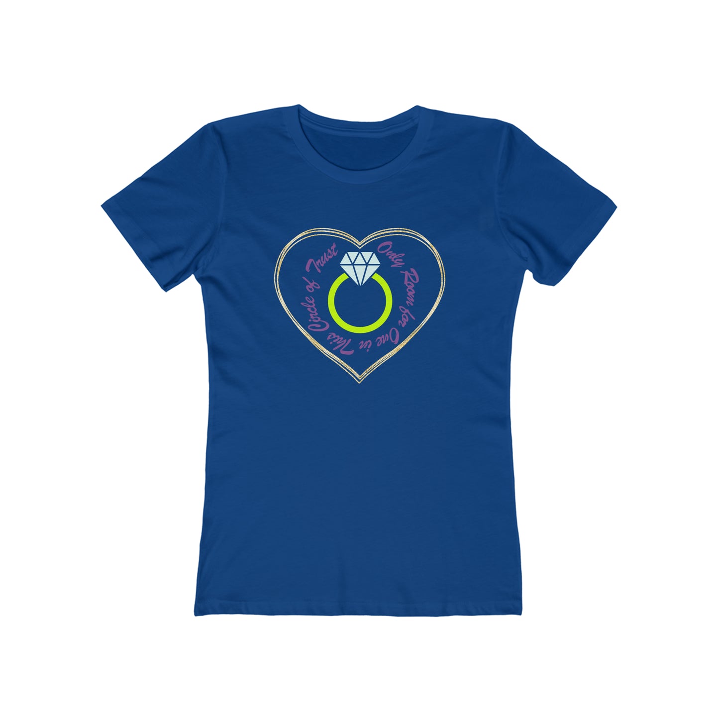 Funny Graphic Tee for Women Royal Blue