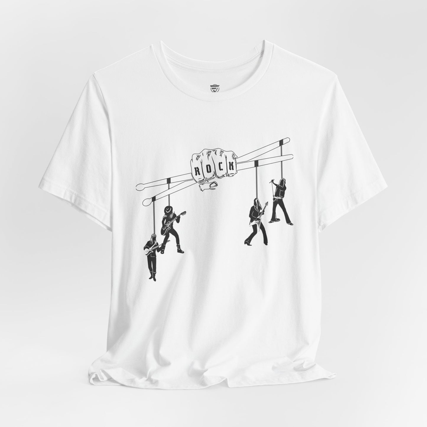 Funny Unisex T-Shirt Drummer Music White