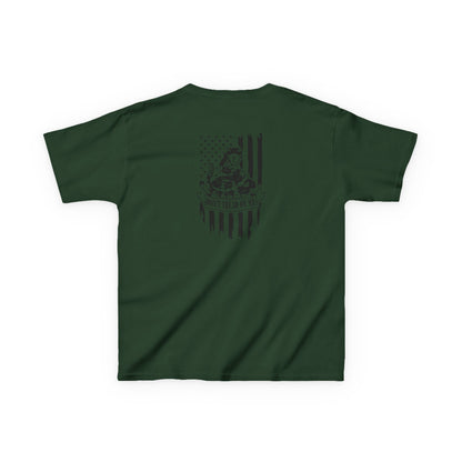 Green t-shirt on a white background
