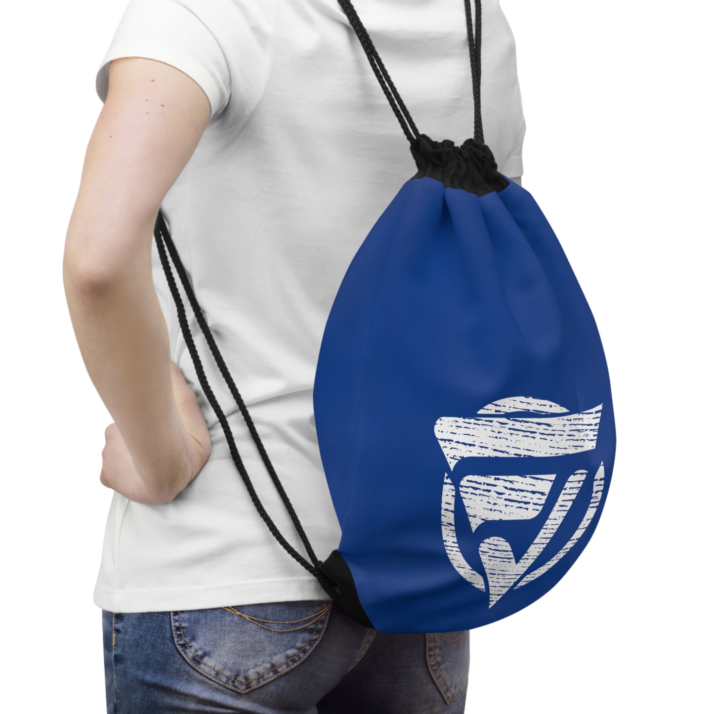 Athletic Accessory Drawstring Bag Blue Fan Vendor Logo