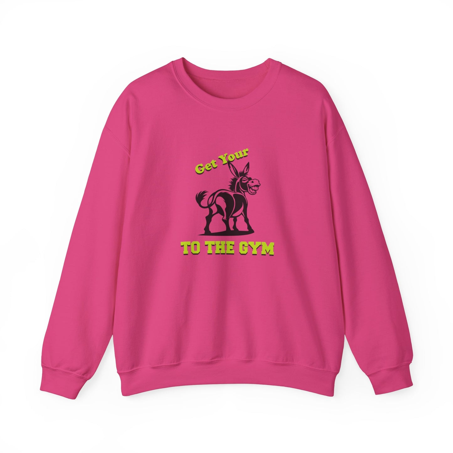 Unisex Funny Sweatshirt Gym Fitness Pink