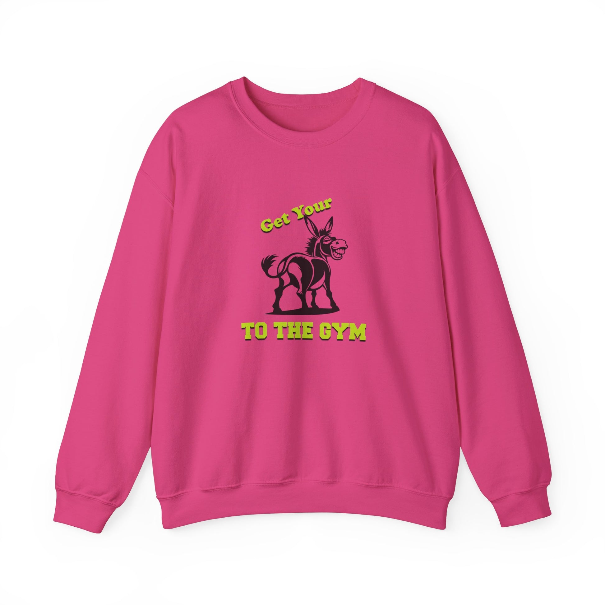 Unisex Funny Sweatshirt Gym Fitness Pink