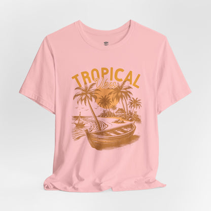 Unisex T-Shirt Vacation Beach Island Pink