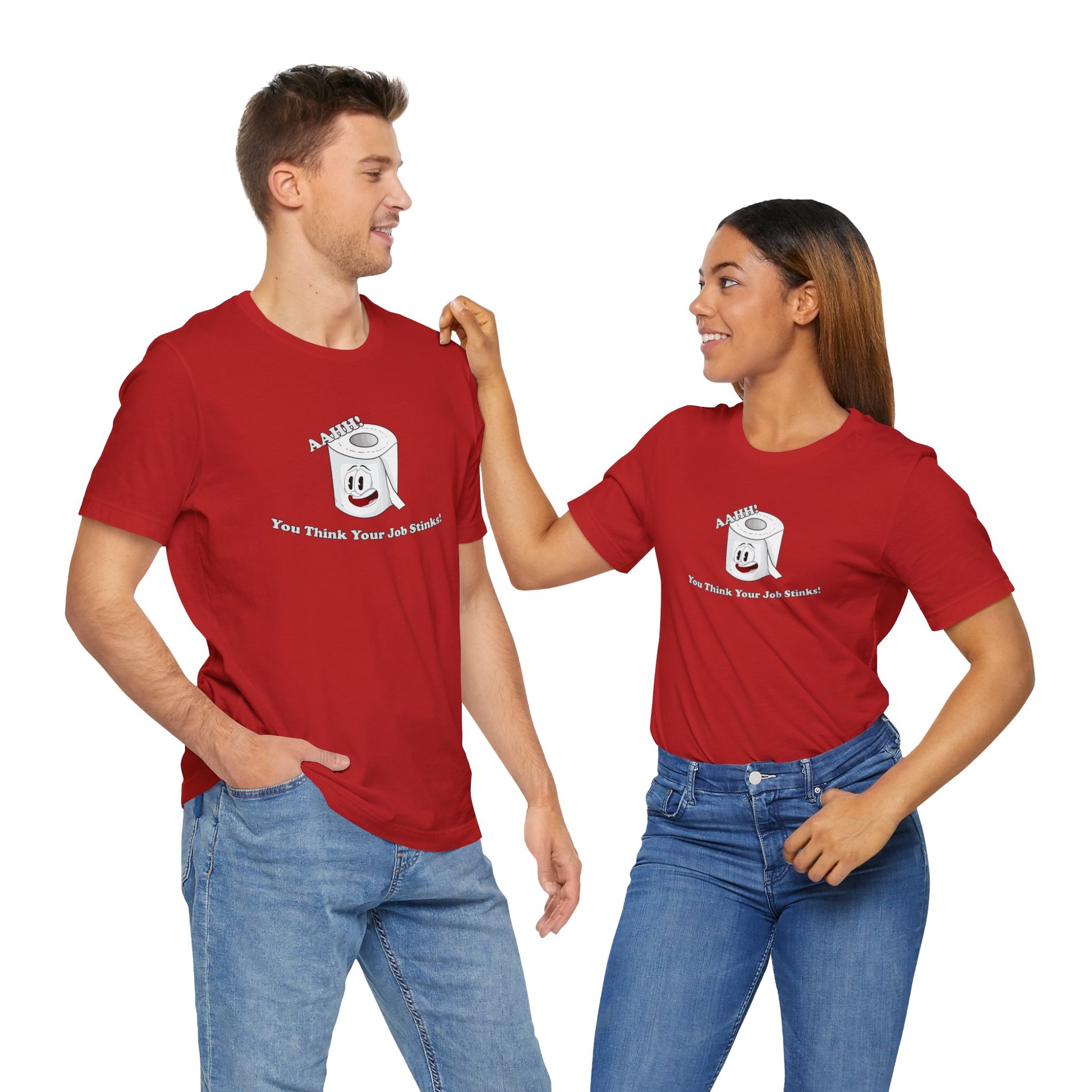 Funny Unisex T-Shirt Humor Job Red