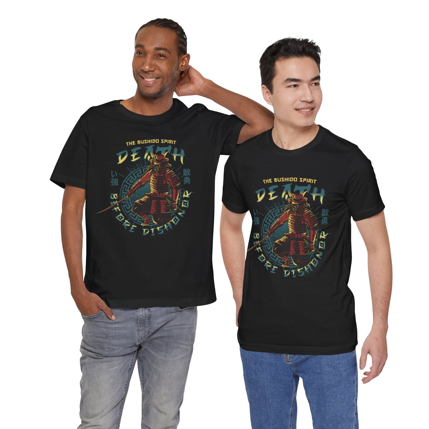 Unisex T-Shirt Samurai Japanese Black