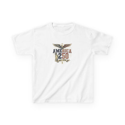 White t-shirt with graphic design on a white background