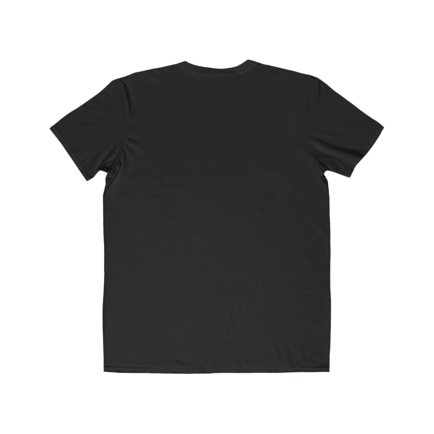 Black t-shirt on a white background