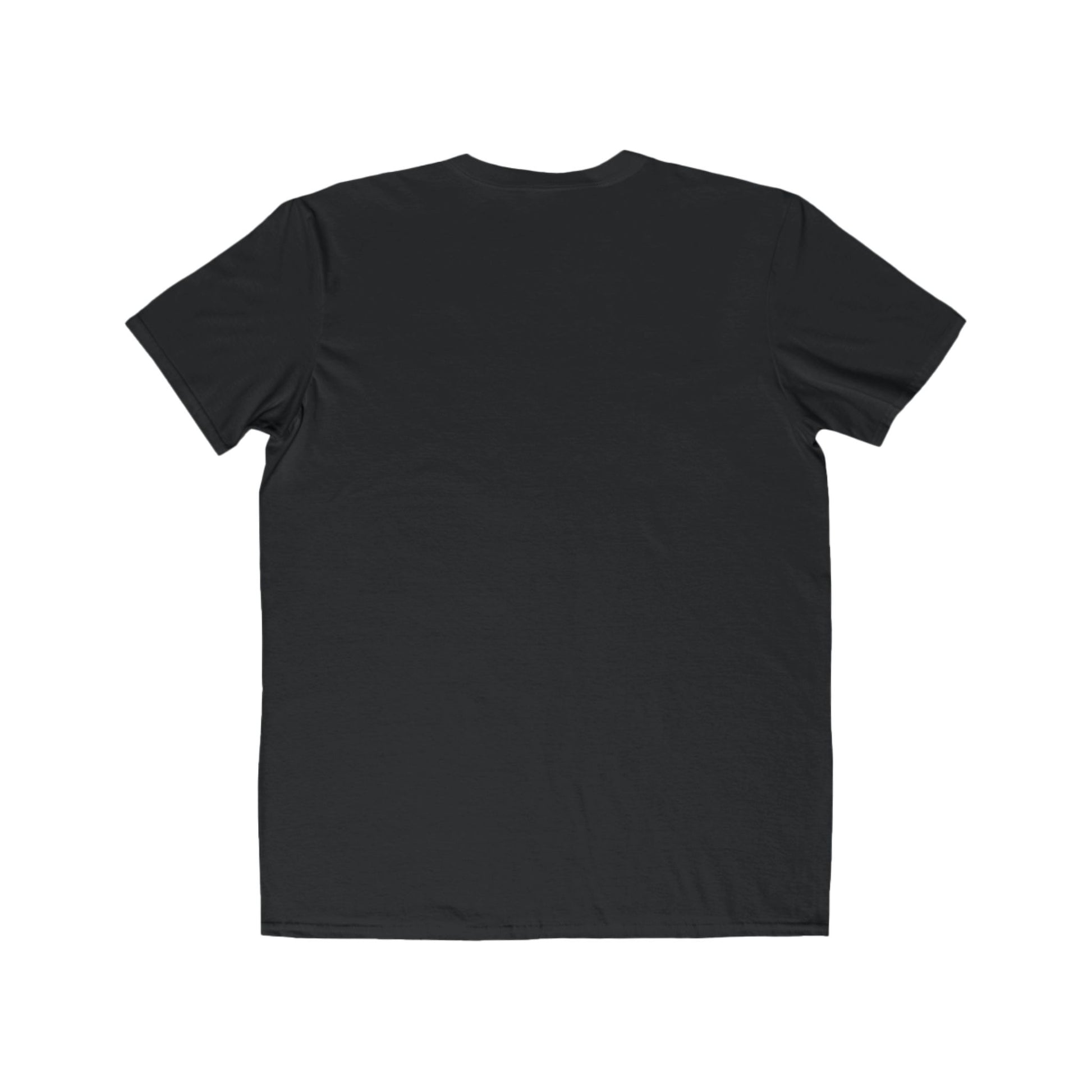Black t-shirt on a white background