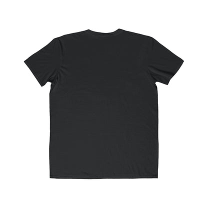 Black t-shirt on a white background