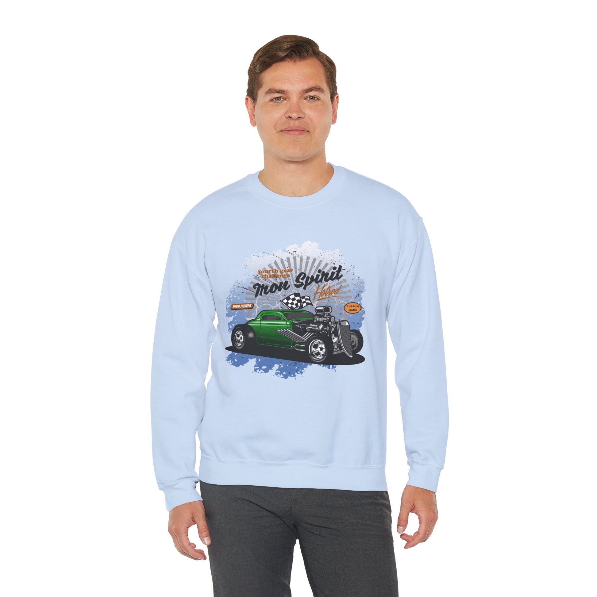 Unisex Cool Sweatshirt Hotrod Blue