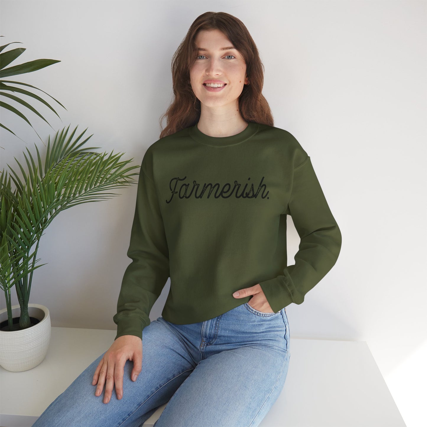 Unisex Funny Sweatshirt Farmer Green