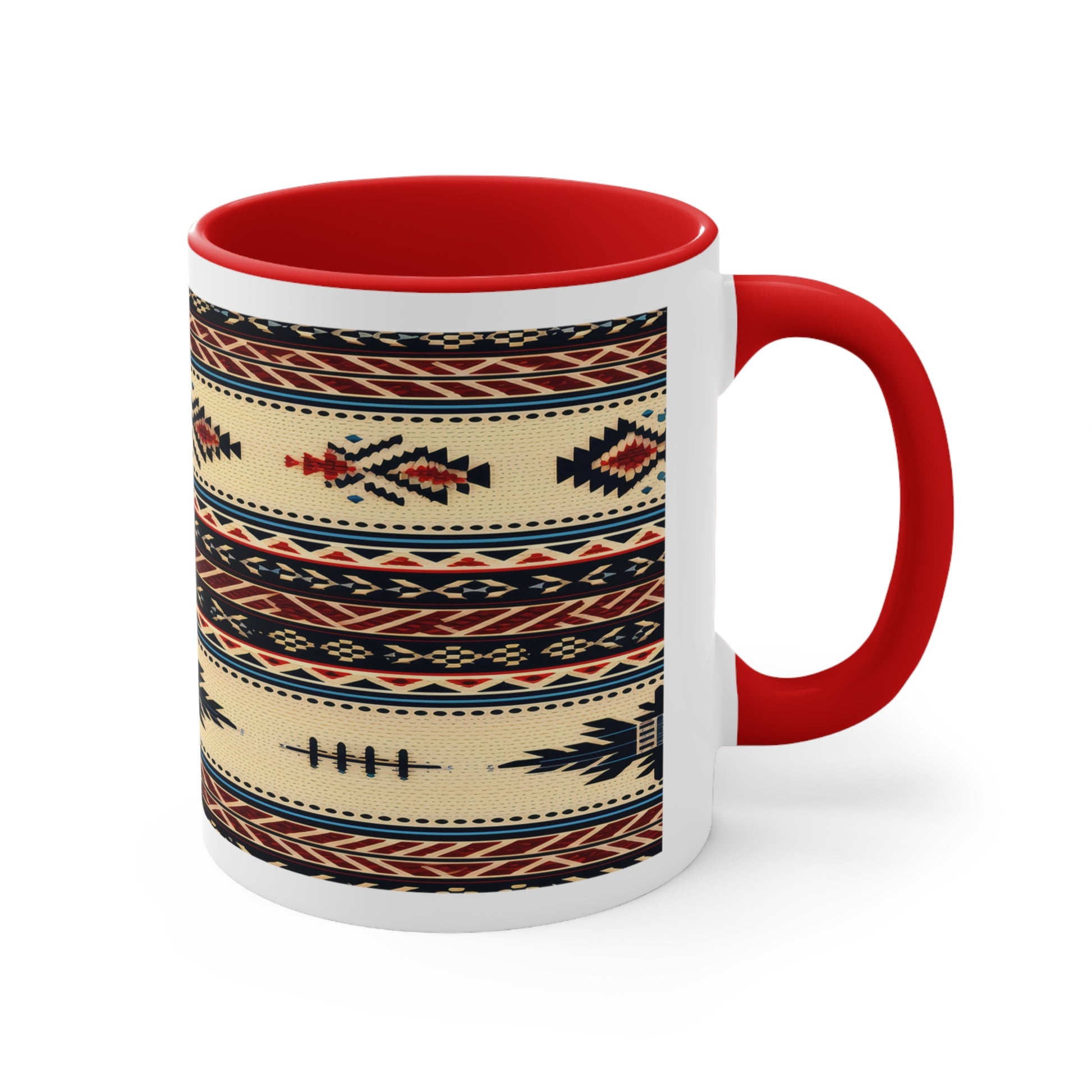 Accent Coffee Mug Native American Red