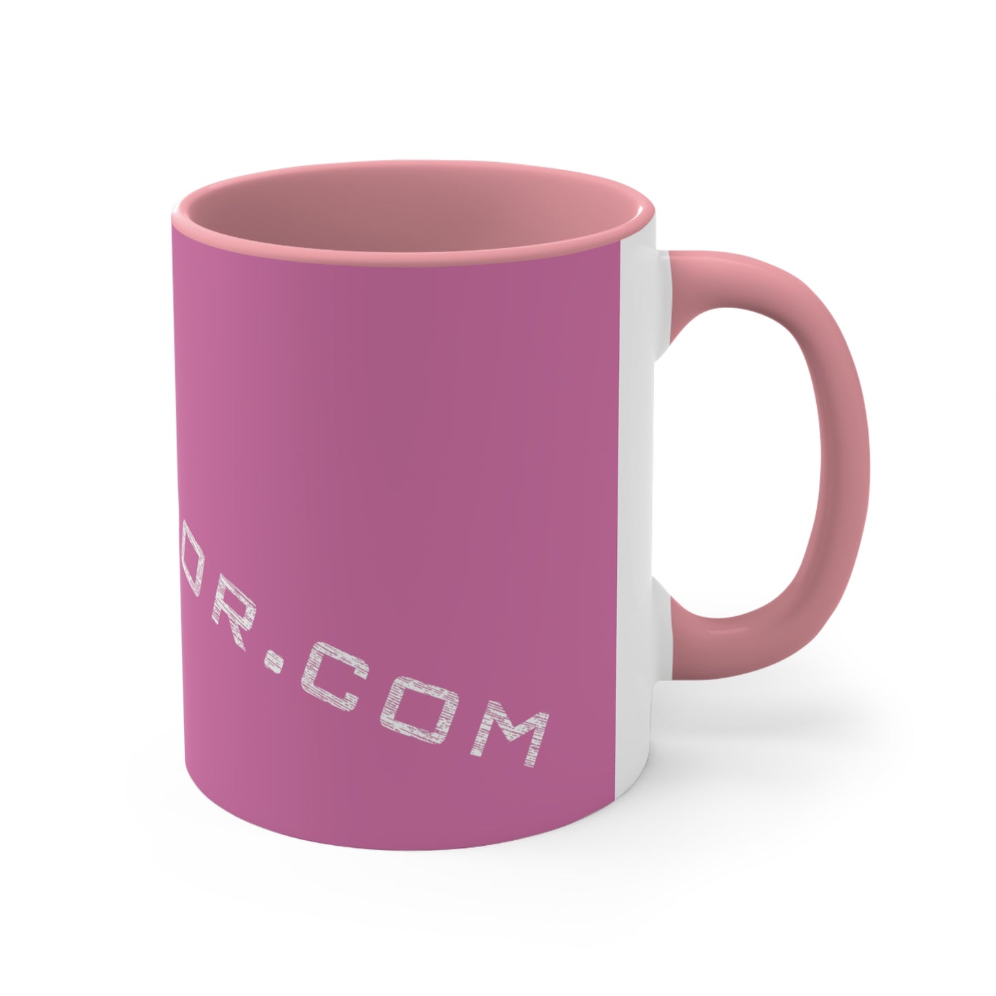 Accent Coffee Mug Logo Fan Vendor Pink