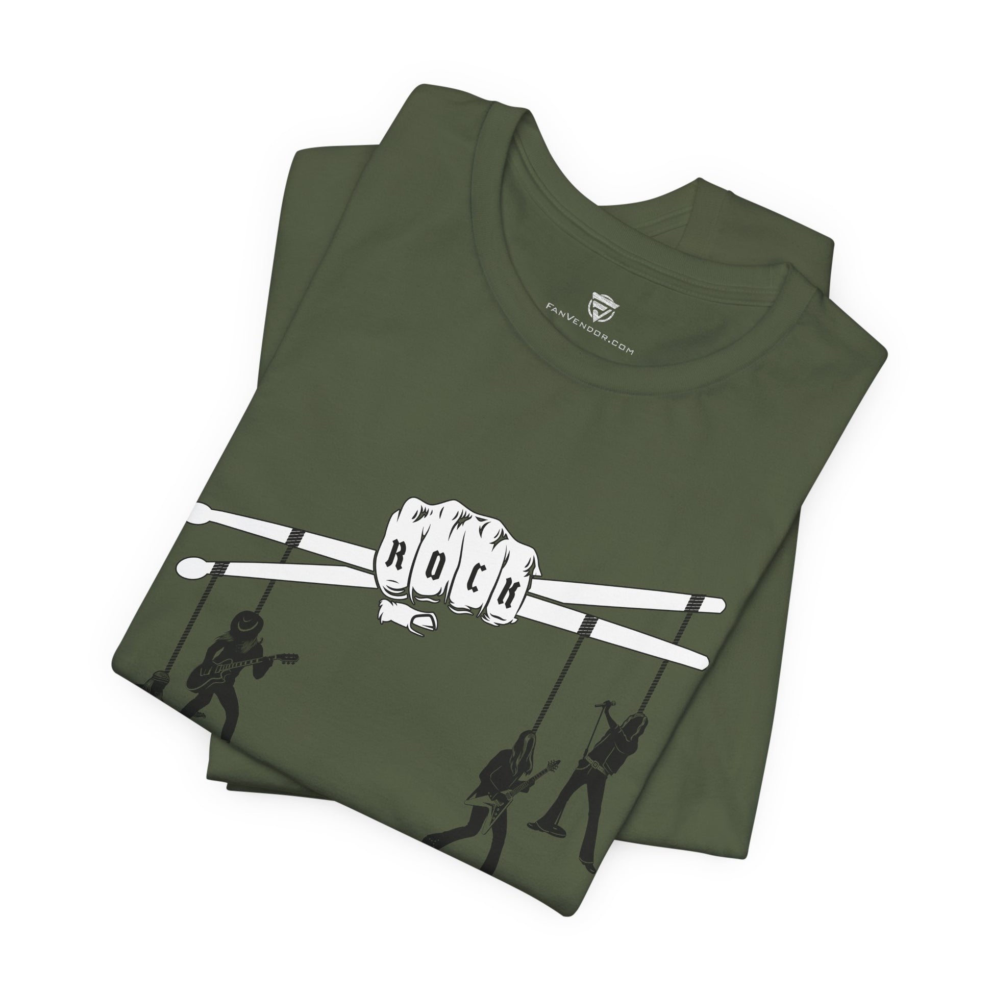 Funny Unisex T-Shirt Drummer Music Green