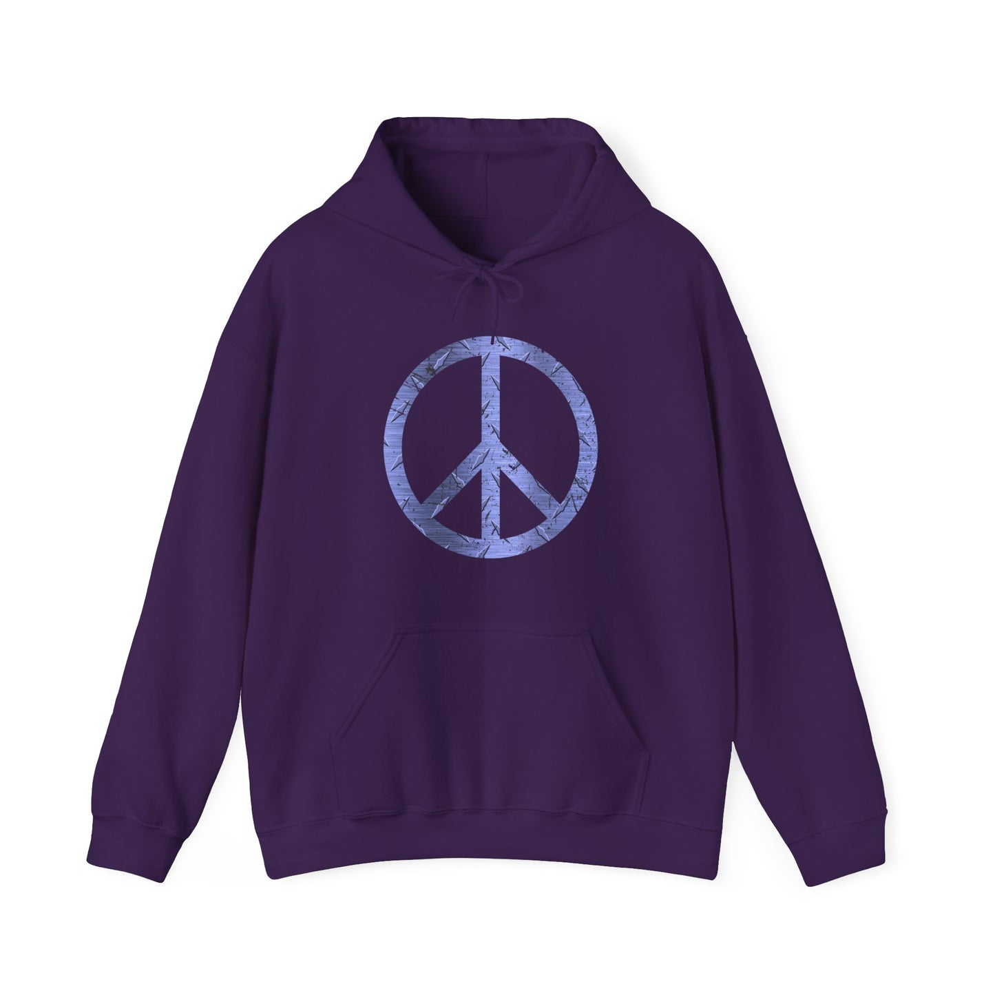 Cool Hoodie Graphic Peace Sign Purple