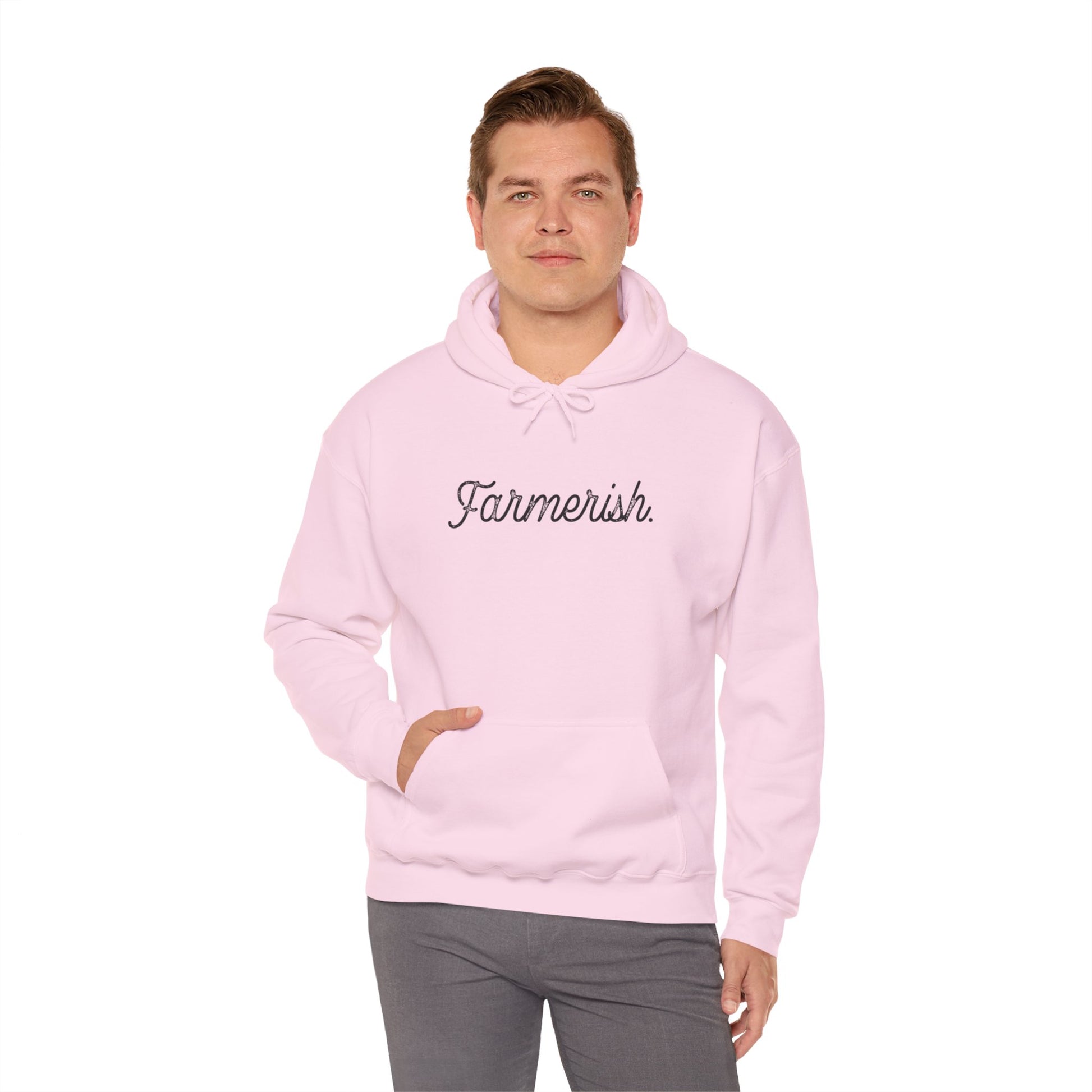 Cool Unisex Hoodie Farm Country Pink