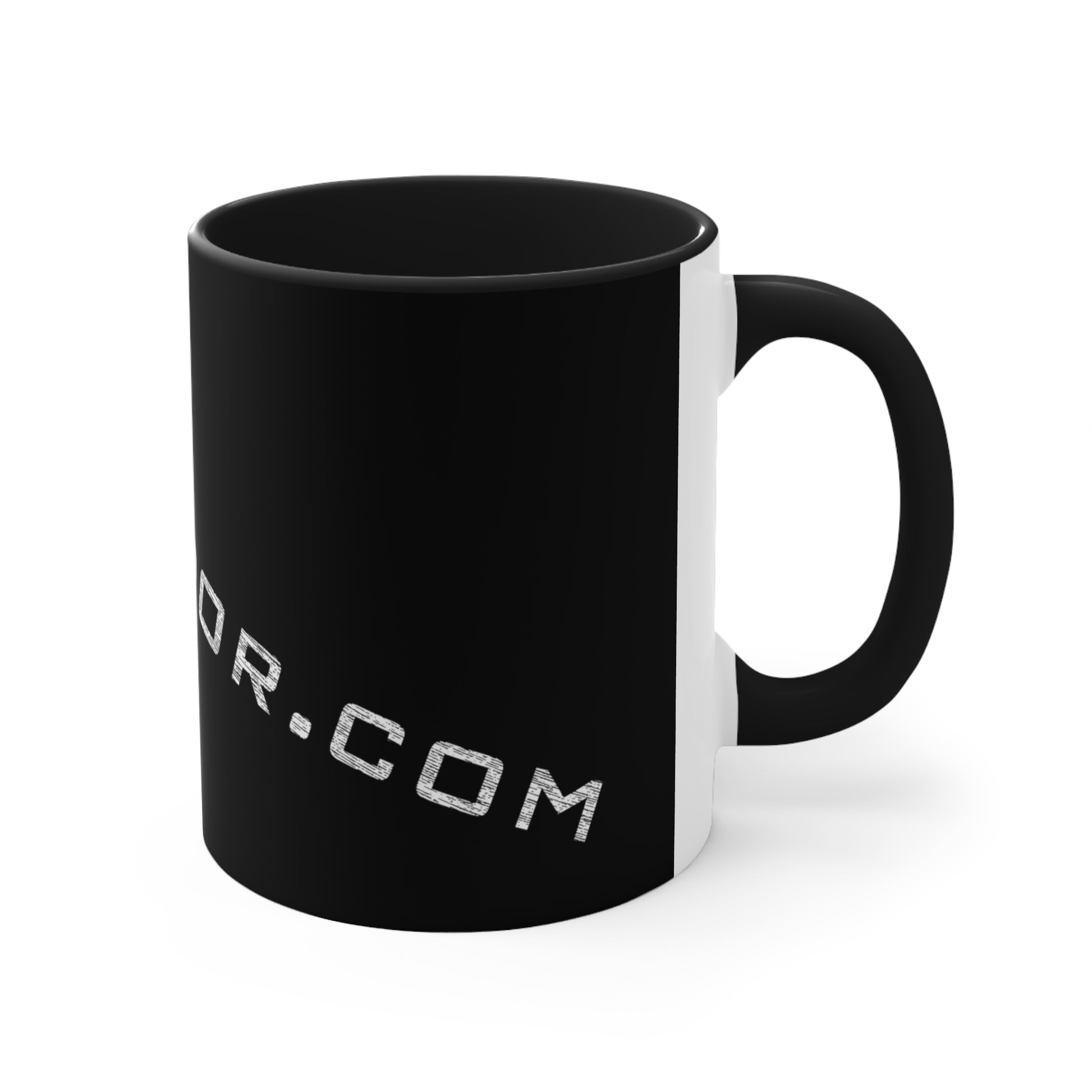 Accent Coffee Mug Logo Fan Vendor Black