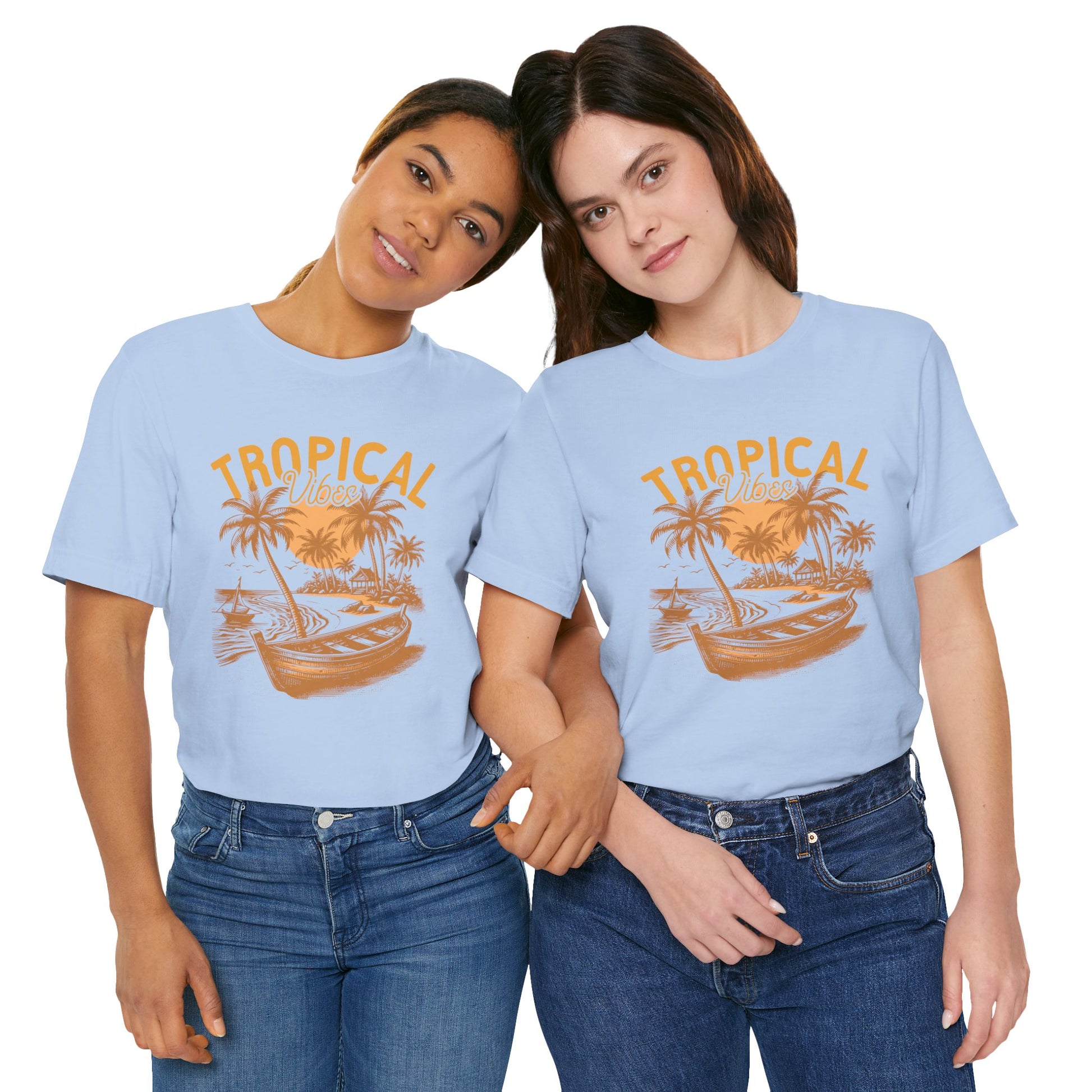 Unisex T-Shirt Vacation Beach Island Blue