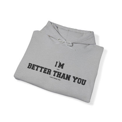 Unisex Hoodie Motivational Sports Grey