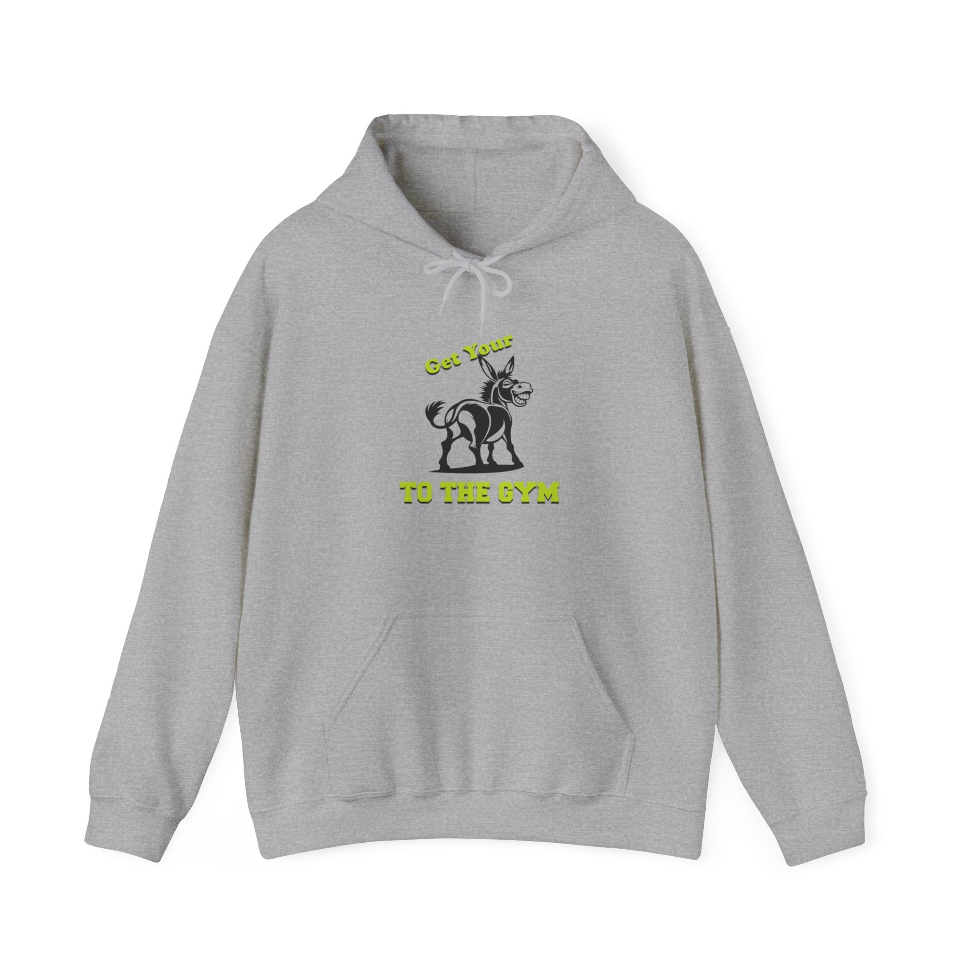 Funny Unisex Hoodie Gym Fitness Grey