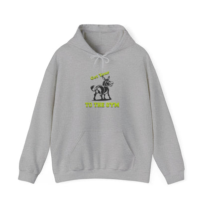 Funny Unisex Hoodie Gym Fitness Grey