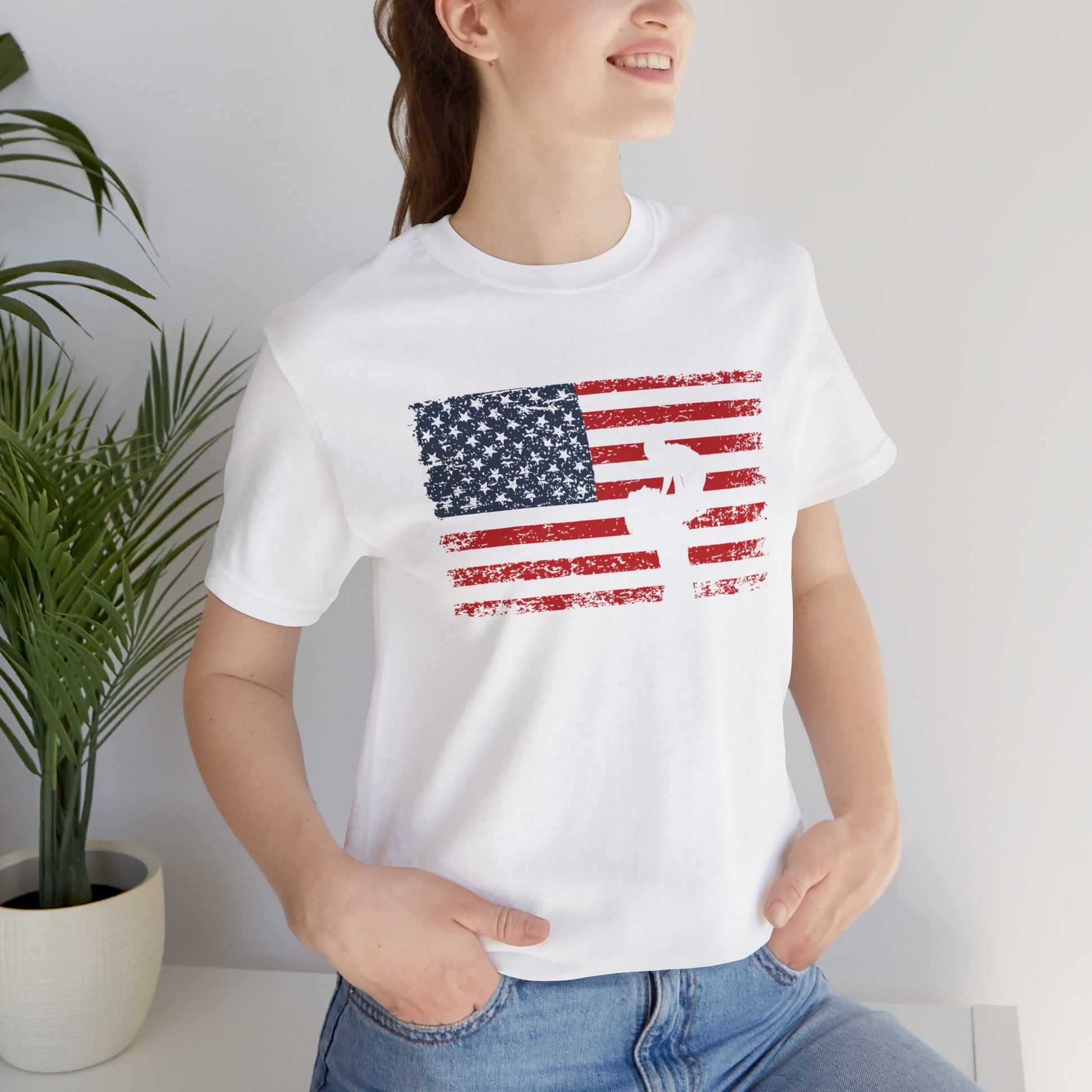 Unisex T-Shirt Mom America White