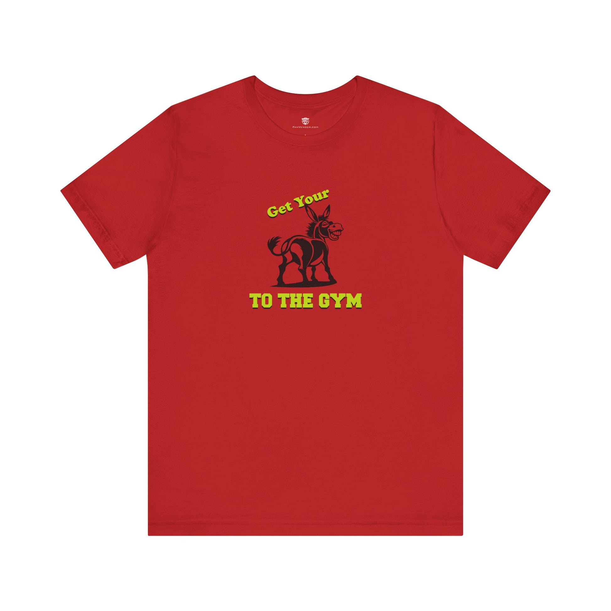 Funny Unisex T-Shirt Gym Exercise Fitness Red