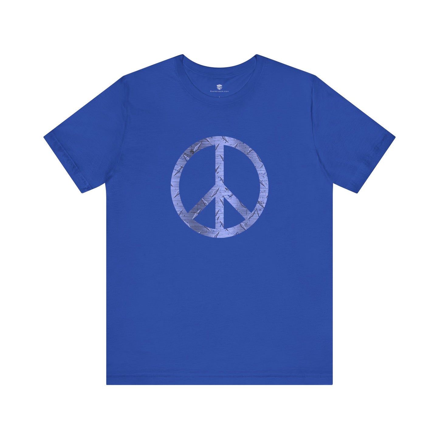 Cool Unisex T-Shirt Peace Sign Blue