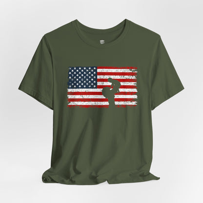 Unisex T-Shirt Mom America Green