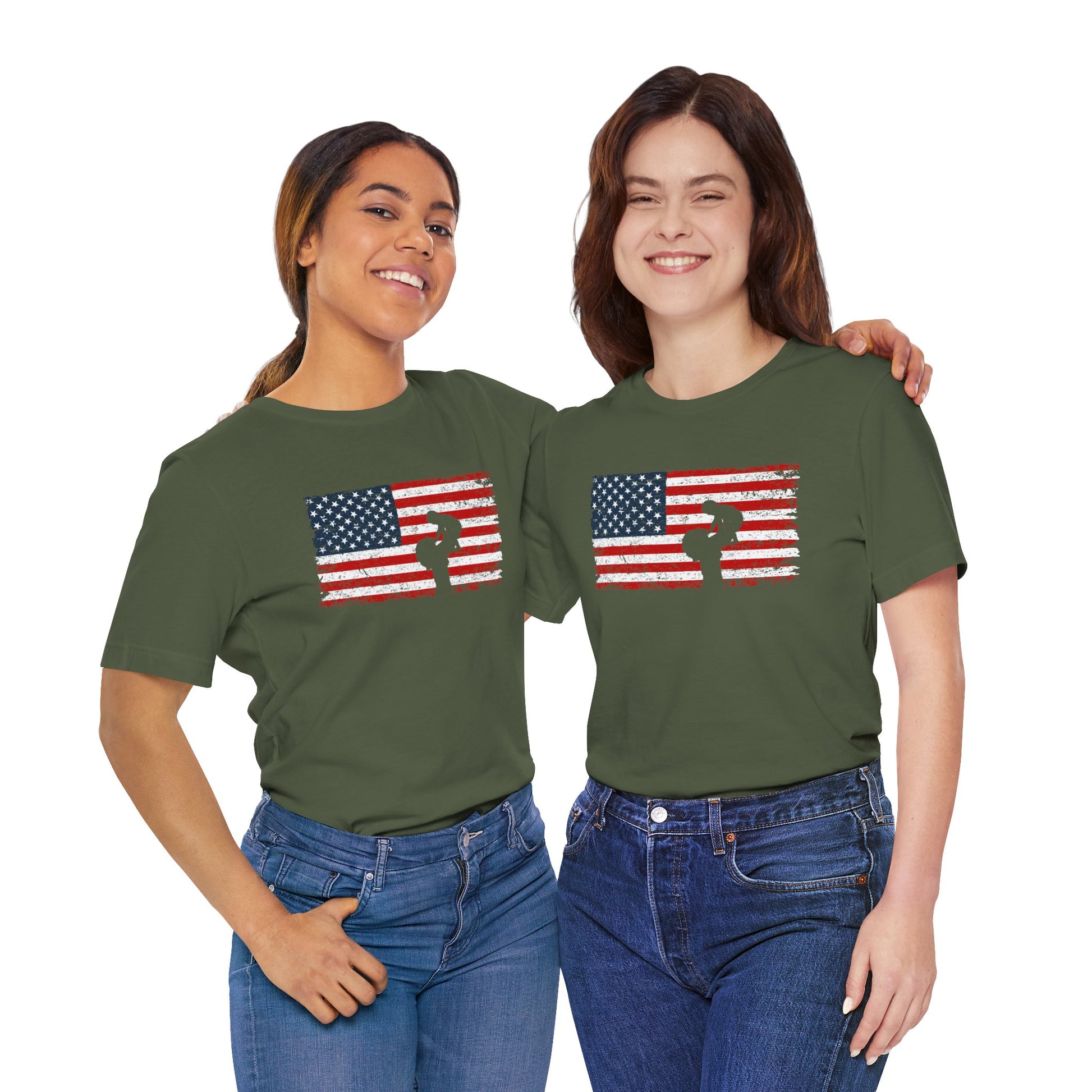 Unisex T-Shirt Mom America Green