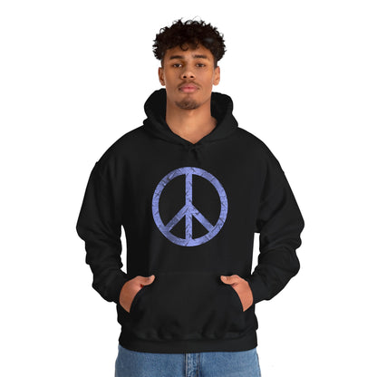 Cool Hoodie Graphic Peace Sign Black