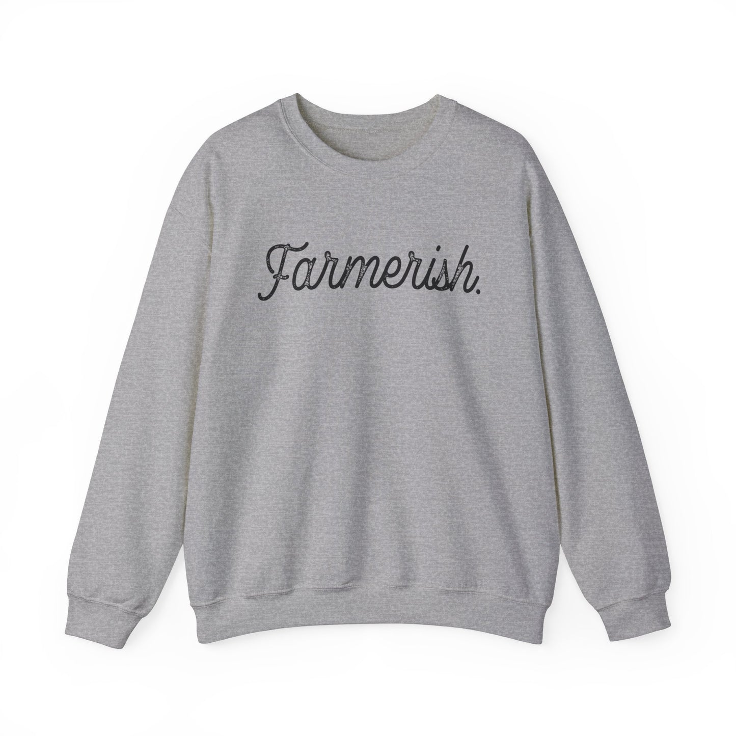 Unisex Funny Sweatshirt Farmer Grey