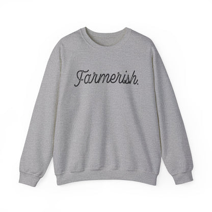 Unisex Funny Sweatshirt Farmer Grey