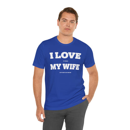 Funny Unisex T-Shirt Drummer Music Wife Blue