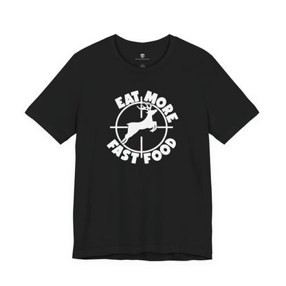 Black t-shirt with a graphic of a  on a design.