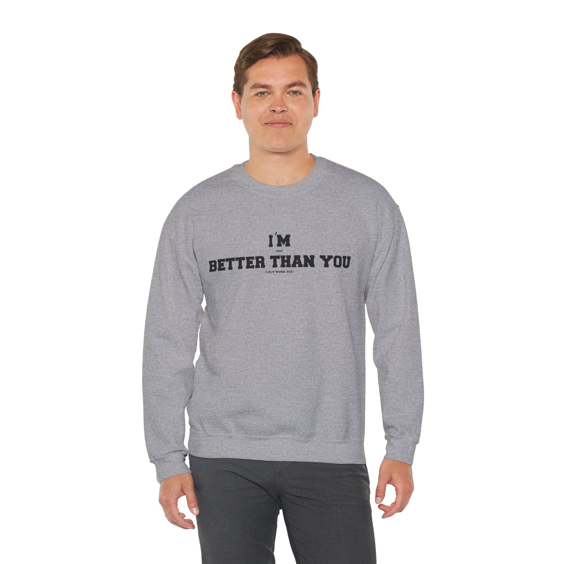 Unisex Motivational Sweatshirt Grey